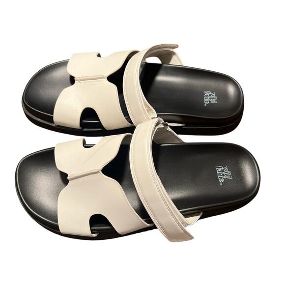 Wild Fable Hayley Wide Strap Slip On Slides Sandals White Women's Size 8 Y2K - Picture 3 of 16